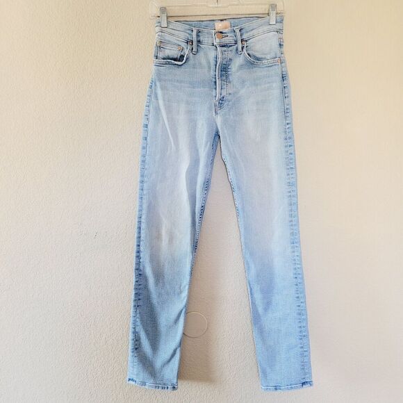 MOTHER Denim - Mother The Tomcat Skimp California Cruiser Straight Leg Jeans Size 26 Flaw Stain
